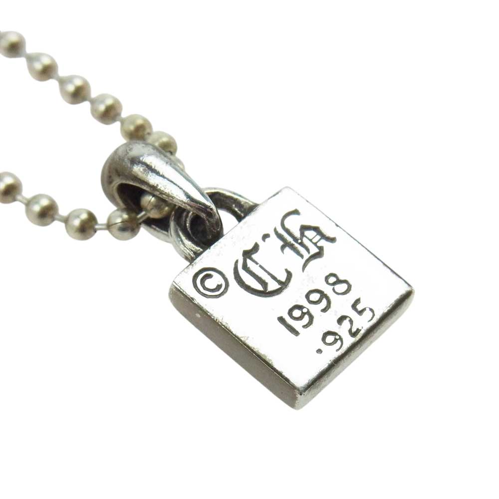 CHROME HEARTS クロムハーツ（原本無） フレームド CHプラス チャーム ストーン ペンダント シルバー系【中古】