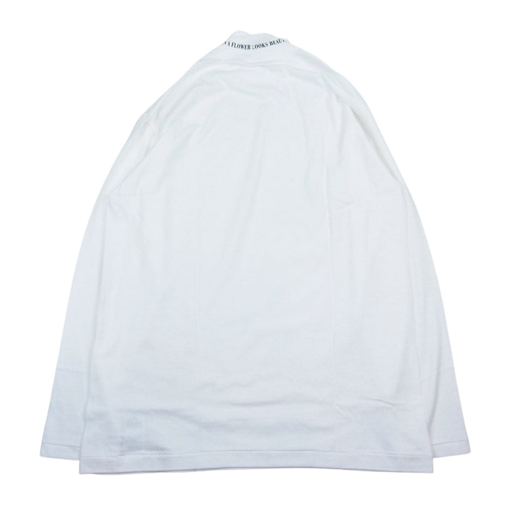 Yohji Yamamoto ヨウジヤマモト UB-T35-006-1 S'YTE 20/CottonJersey Only A Moment High Neck T-Shirt ハイネック Tシャツ ホワイト系 3【新古品】【未使用】【中古】