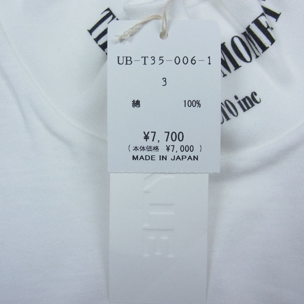Yohji Yamamoto ヨウジヤマモト UB-T35-006-1 S'YTE 20/CottonJersey Only A Moment High Neck T-Shirt ハイネック Tシャツ ホワイト系 3【新古品】【未使用】【中古】