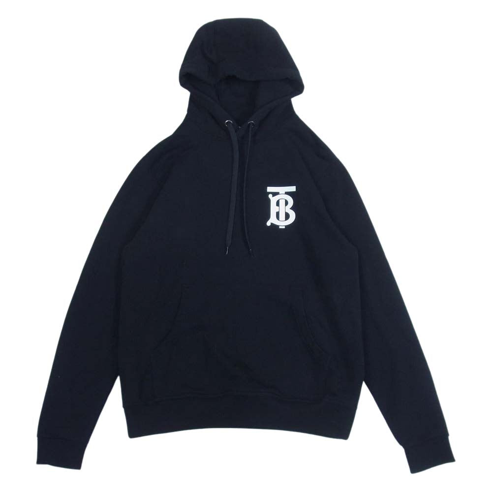 BURBERRY バーバリー 8024604 国内正規品 TB モノグラム ロゴ プルオーバー パーカー ブラック系 S【美品】【中古】