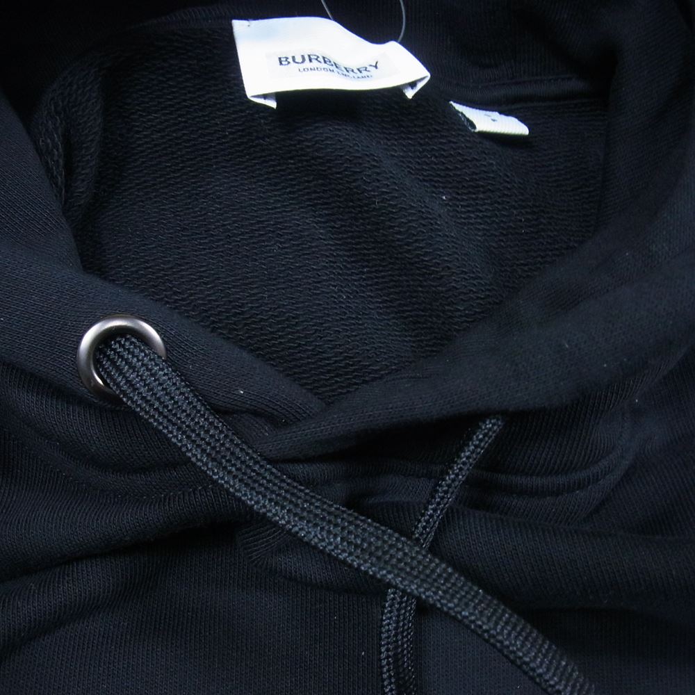 BURBERRY バーバリー 8024604 国内正規品 TB モノグラム ロゴ プルオーバー パーカー ブラック系 S【美品】【中古】