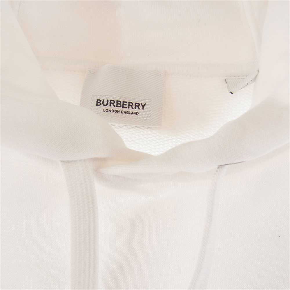 BURBERRY バーバリー 8024605 国内正規品 TB モノグラム ロゴ プルオーバー パーカー ホワイト ホワイト系【美品】【中古】