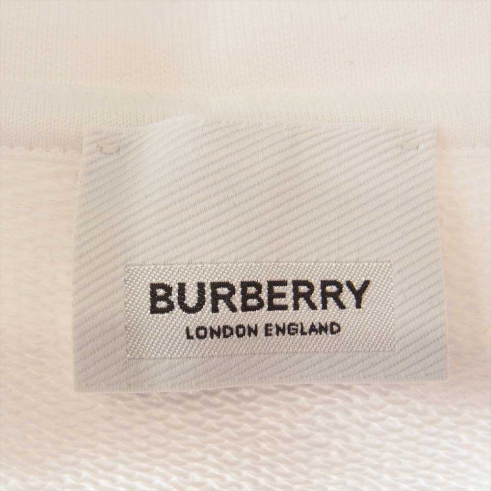 BURBERRY バーバリー 8024605 国内正規品 TB モノグラム ロゴ プルオーバー パーカー ホワイト ホワイト系【美品】【中古】