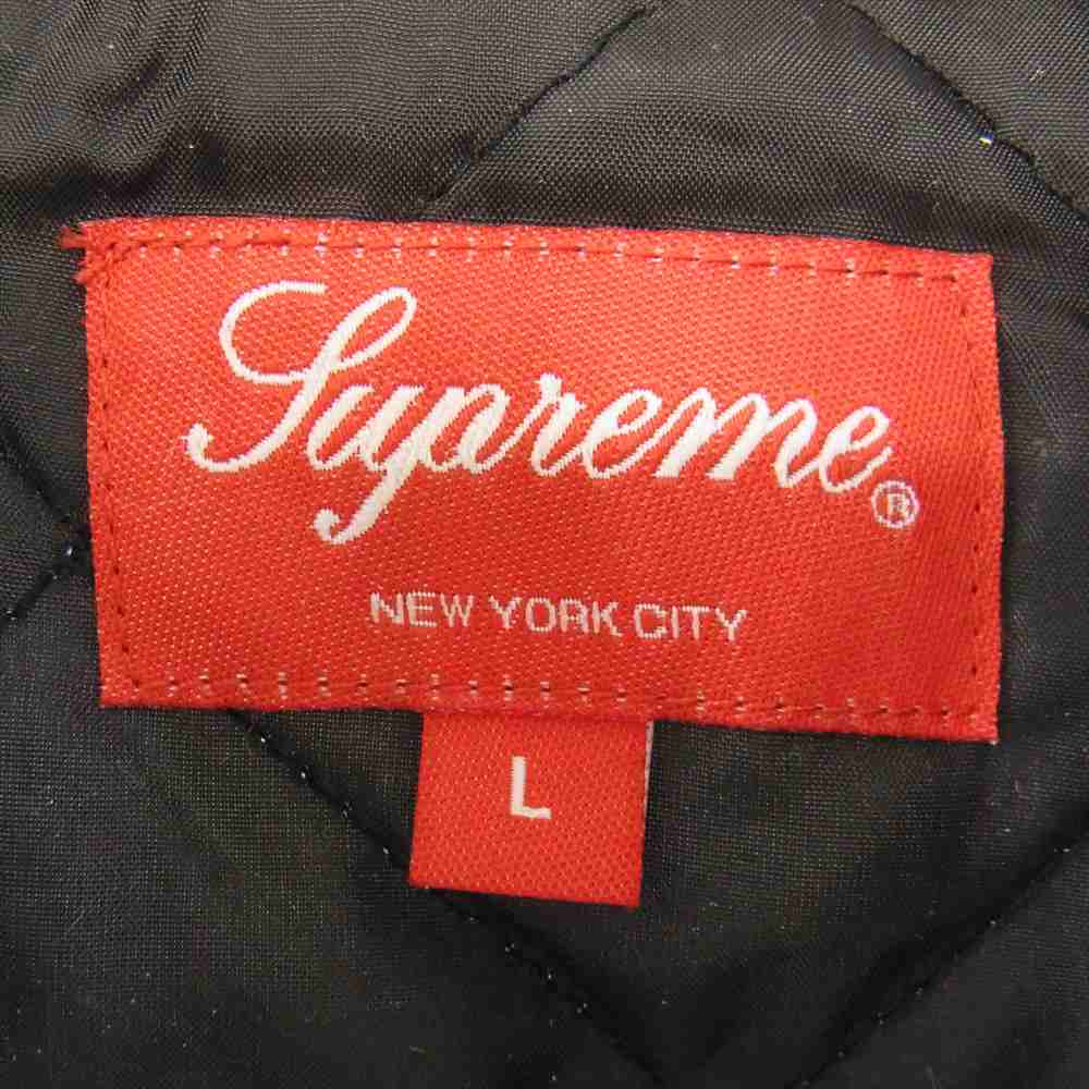Supreme シュプリーム 21AW Hooded Flannel Zip up Shirt フーデッド パーカー フランネル ジップアップ チェック シャツ ホワイト系 ブルー系 イエロー系 L【美品】【中古】