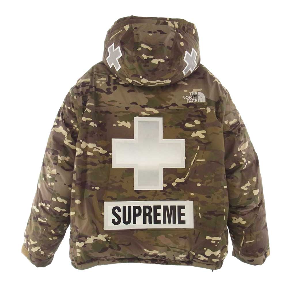Supreme シュプリーム 22SS NF0A7WUF THE NORTH FACE ノースフェイス Summit Series サミットシリーズ Rescue Baltoro Jacket レスキュー バルトロ ダウン ジャケット カーキ系 L【新古品】【未使用】【中古】