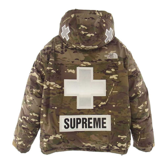 Supreme シュプリーム 22SS NF0A7WUF THE NORTH FACE ノースフェイス Summit Series サミットシリーズ Rescue Baltoro Jacket レスキュー バルトロ ダウン ジャケット カーキ系 L【新古品】【未使用】【中古】