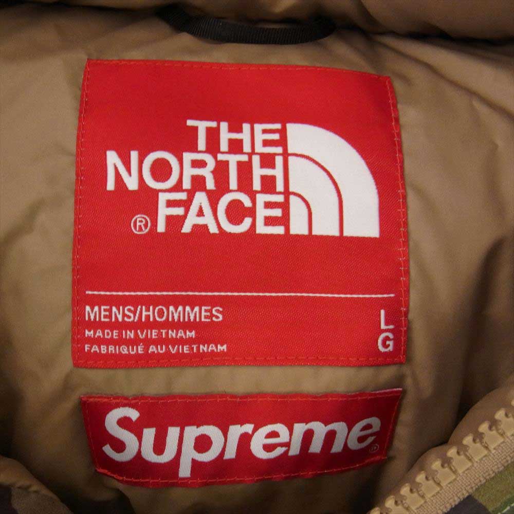 Supreme シュプリーム 22SS NF0A7WUF THE NORTH FACE ノースフェイス Summit Series サミットシリーズ Rescue Baltoro Jacket レスキュー バルトロ ダウン ジャケット カーキ系 L【新古品】【未使用】【中古】