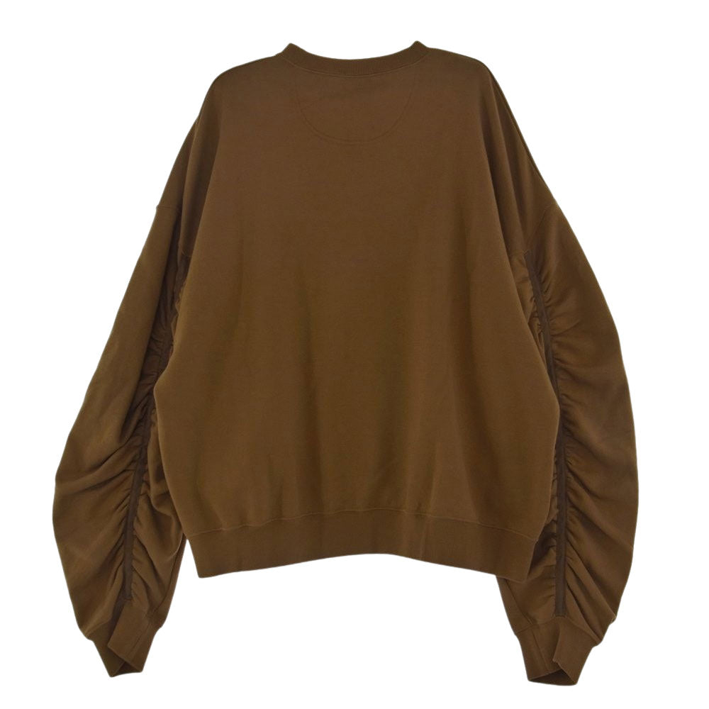 WHITE MOUNTAINEERING ホワイトマウンテニアリング WM2071515 GATHERED SLEEVES SWEATSHIRT ギャザード スリーブ スウェット ベージュ系 3【中古】