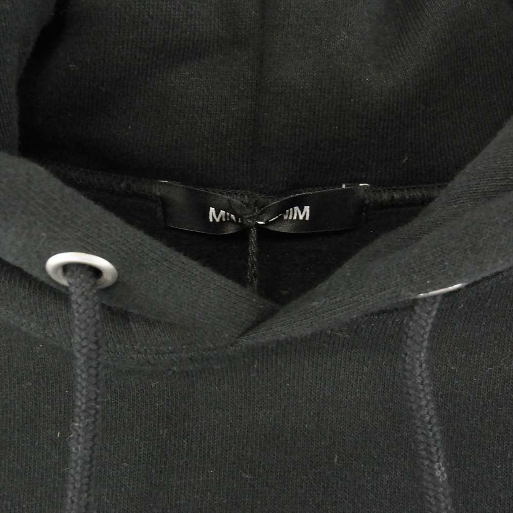 MINEDENIM マインデニム 2011-6001-99-L2 Lettered Print Hoodie プリント プルオーバー パーカー ブラック系 L【極上美品】【中古】
