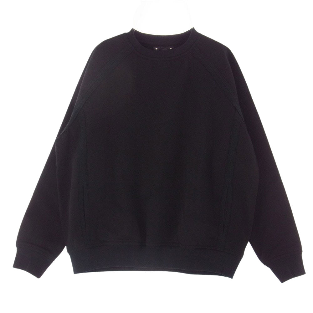 MINEDENIM マインデニム 2209-4002-99-022 French Terry Bonding C.Denim Crewneck PO ボンディング プルオーバー スウェット ブラック系 2【極上美品】【中古】