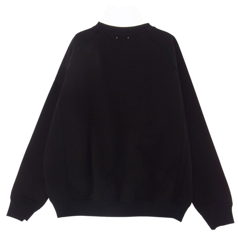 MINEDENIM マインデニム 2209-4002-99-022 French Terry Bonding C.Denim Crewneck PO ボンディング プルオーバー スウェット ブラック系 2【極上美品】【中古】