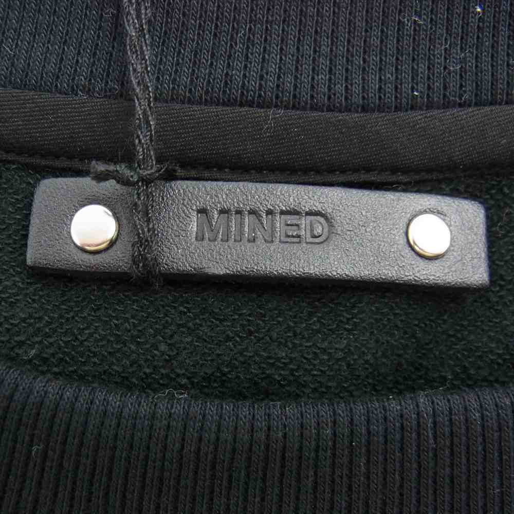 MINEDENIM マインデニム 2209-4002-99-022 French Terry Bonding C.Denim Crewneck PO ボンディング プルオーバー スウェット ブラック系 2【極上美品】【中古】