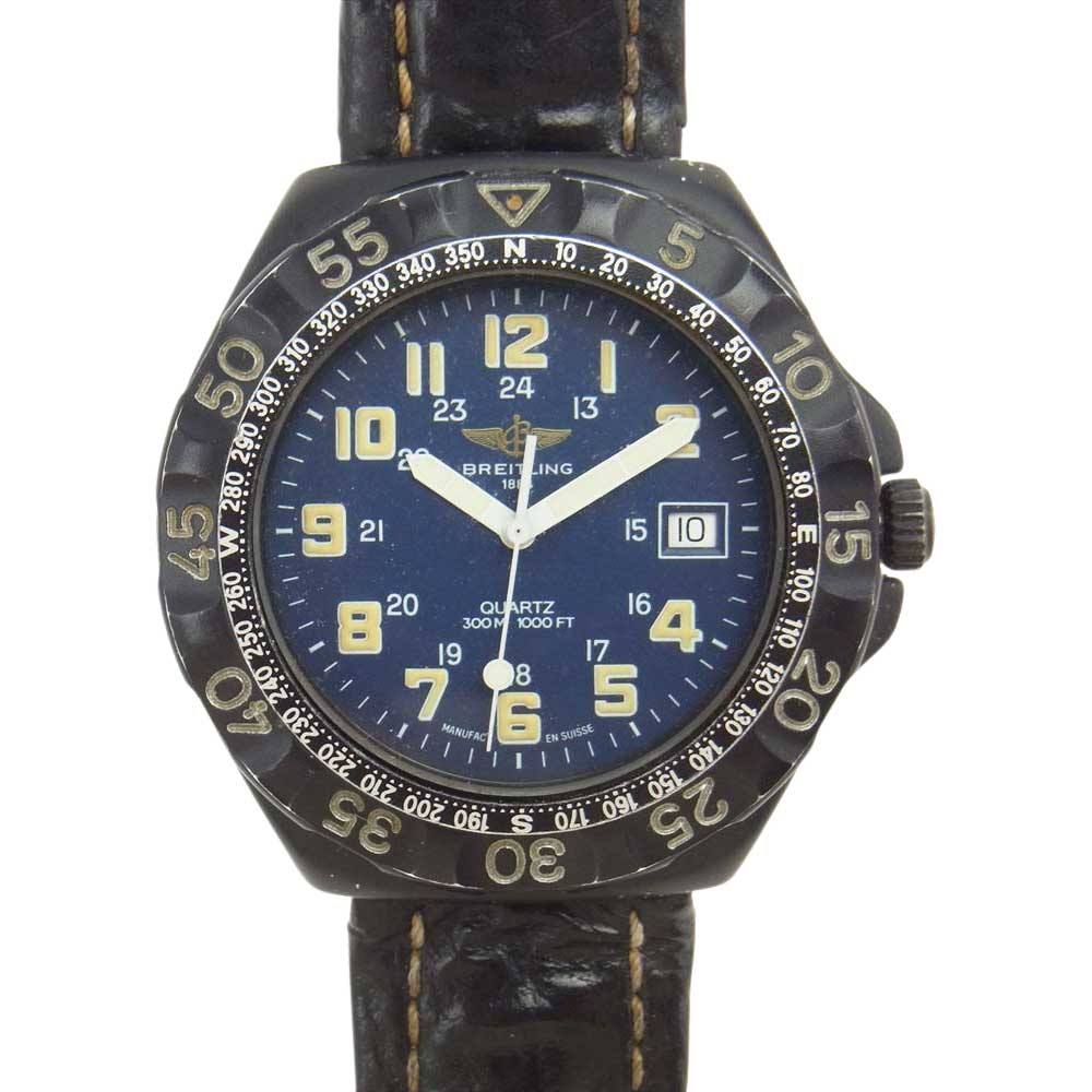 BREITLING ブライトリング M50036  コルト デイト クォーツ 時計 ウオッチ ブラック系【中古】