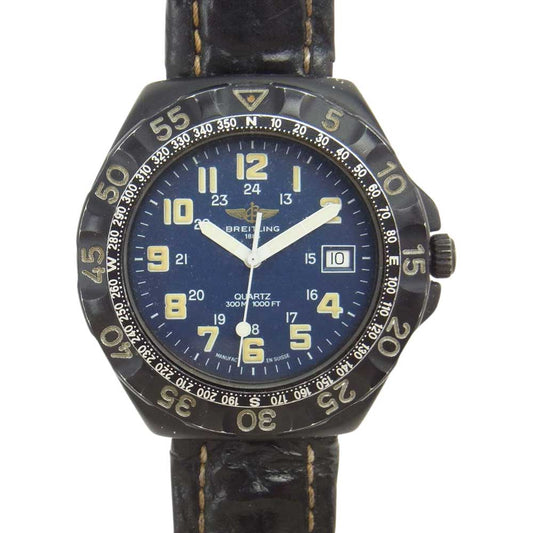 BREITLING ブライトリング M50036  コルト デイト クォーツ 時計 ウオッチ ブラック系【中古】