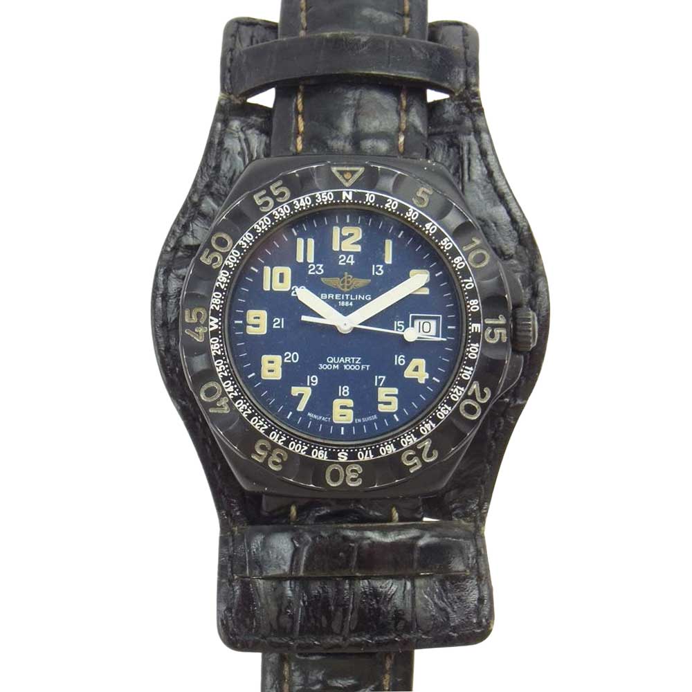 BREITLING ブライトリング M50036  コルト デイト クォーツ 時計 ウオッチ ブラック系【中古】