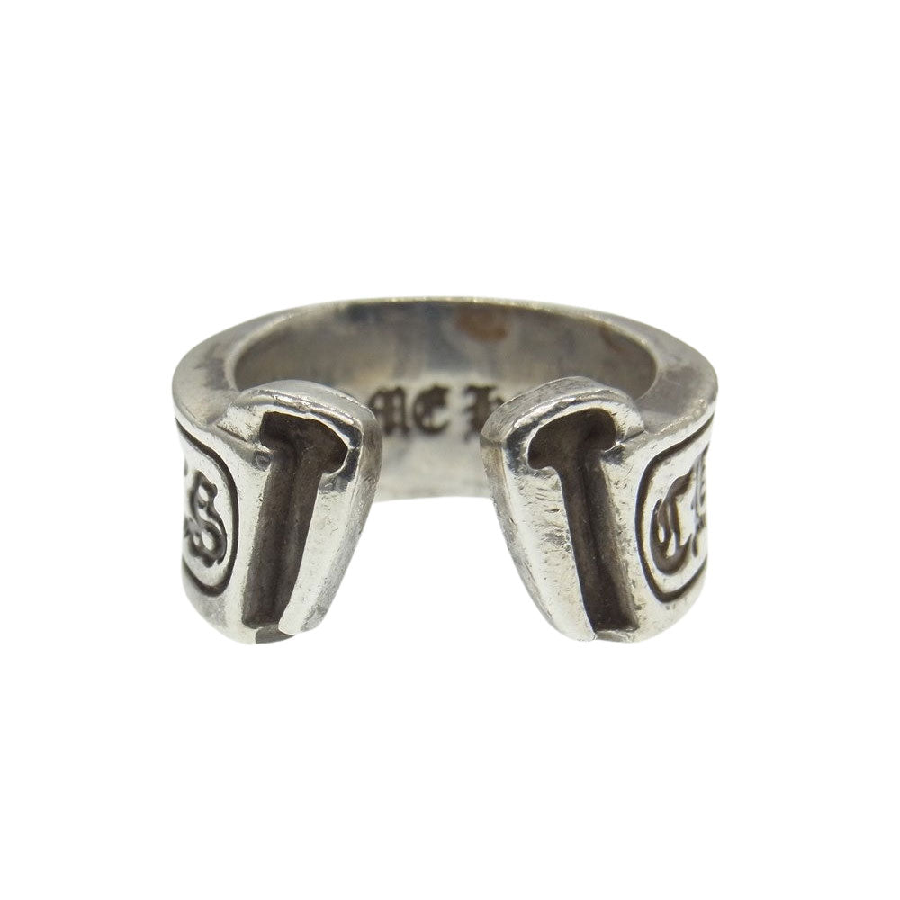 CHROME HEARTS クロムハーツ（原本無） LG SCROLL LABEL ラージ スクロール ラベル リング シルバー系【中古】