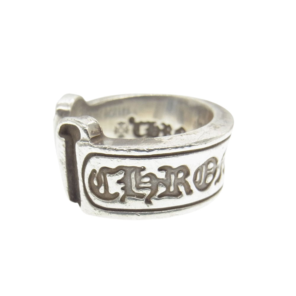 CHROME HEARTS クロムハーツ（原本無） LG SCROLL LABEL ラージ スクロール ラベル リング シルバー系【中古】