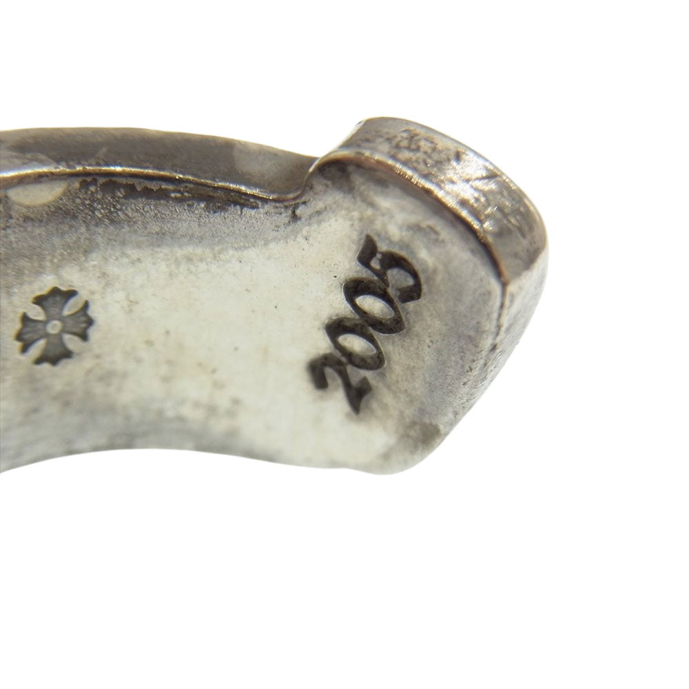 CHROME HEARTS クロムハーツ（原本無） LG SCROLL LABEL ラージ スクロール ラベル リング シルバー系【中古】