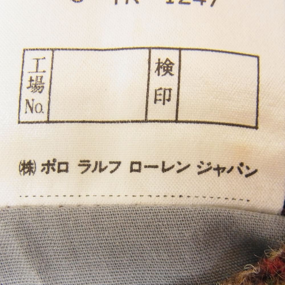 POLO RALPH LAUREN ポロ・ラルフローレン ウール ツイード テーラード ジャケット ブラウン系 サイズ表記無【中古】
