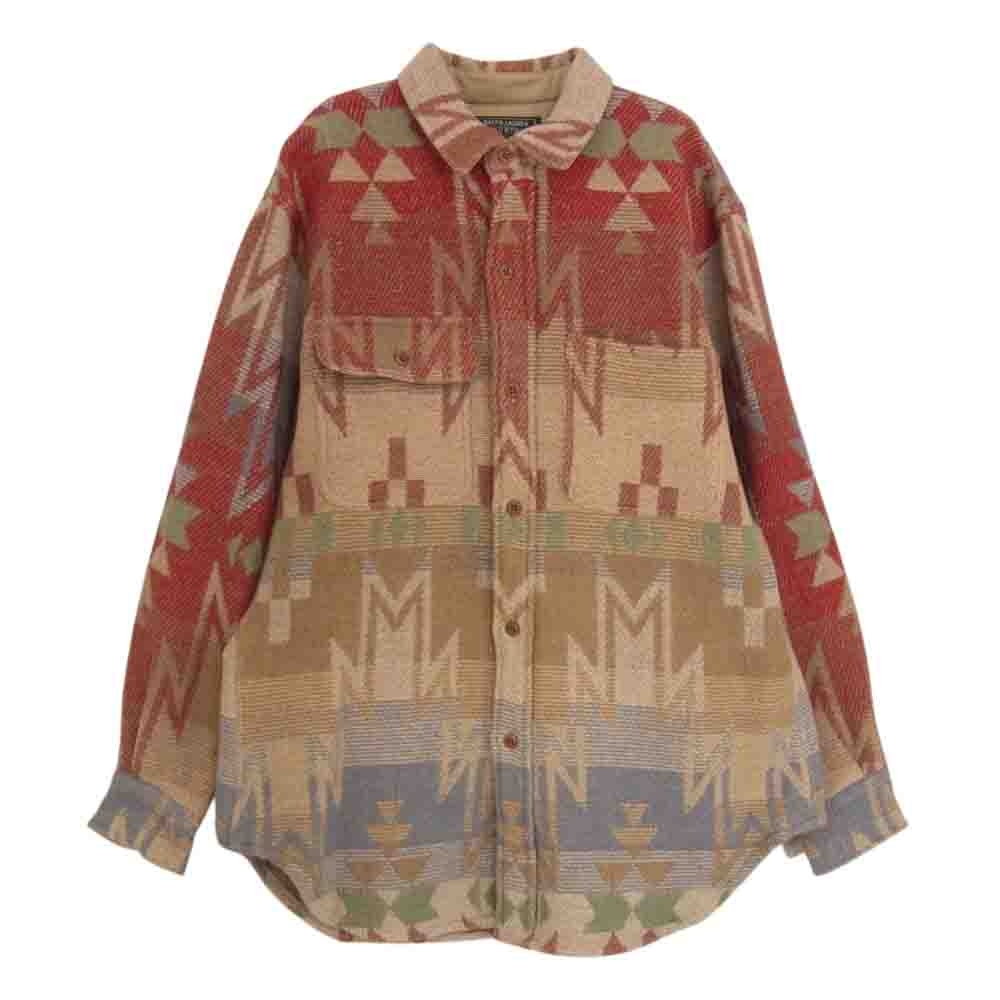 RALPH LAUREN ラルフローレン COUNTRY 90s ウール ネイティブ 長袖 シャツ マルチカラー系 8【中古】