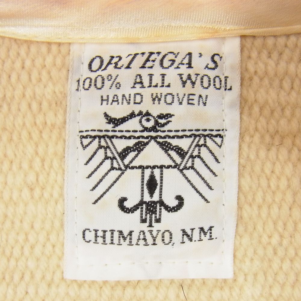 ORTEGA オルテガ ウール チマヨ ベスト ベージュ系 サイズ表記無【中古】