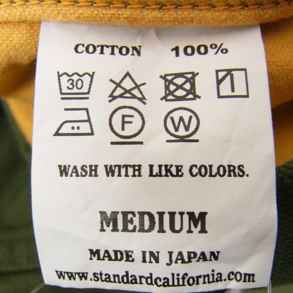 STANDARD CALIFORNIA スタンダードカリフォルニア SD Coverall Jacket 襟コーデュロイ カバーオール ジャケット カーキ系 M【美品】【中古】