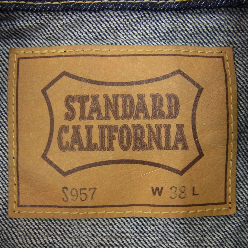 STANDARD CALIFORNIA スタンダードカリフォルニア SD Denim Jacket S957 3rdタイプ デニム ジャケット インディゴ インディゴブルー系 38【美品】【中古】
