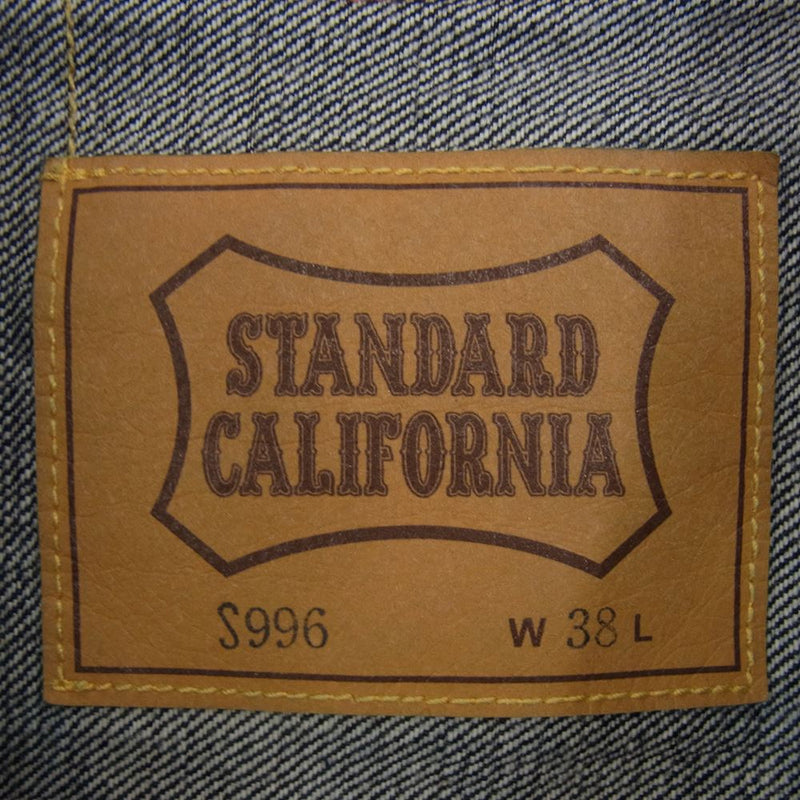 STANDARD CALIFORNIA スタンダードカリフォルニア SD Denim Jacket S996 1stタイプ デニム ジャケット インディゴ インディゴブルー系 38【美品】【中古】