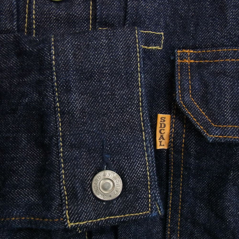 STANDARD CALIFORNIA スタンダードカリフォルニア SD Denim Jacket S996 1stタイプ デニム ジャケット インディゴ インディゴブルー系 38【美品】【中古】