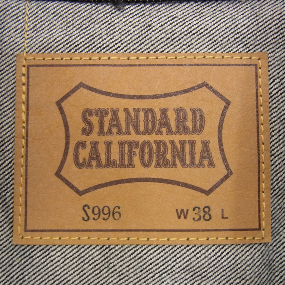 STANDARD CALIFORNIA スタンダードカリフォルニア SD Denim Jacket S996 1stタイプ デニム ジャケット ブラック ブラック系 38【美品】【中古】