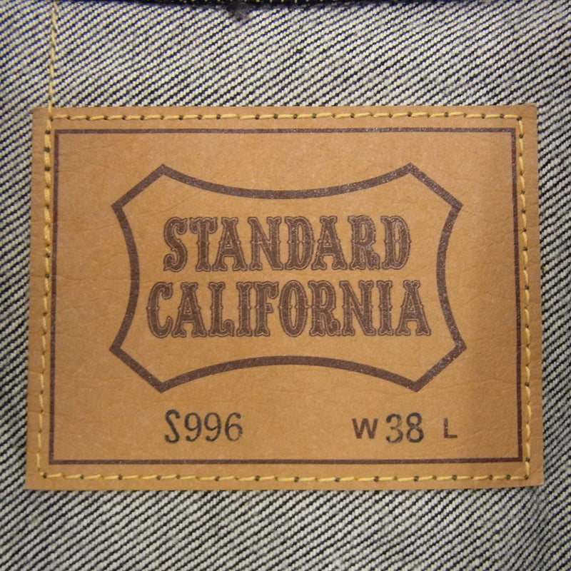 STANDARD CALIFORNIA スタンダードカリフォルニア SD Denim Jacket S996 1stタイプ デニム ジャケット  ブラック ブラック系 38【美品】【中古】