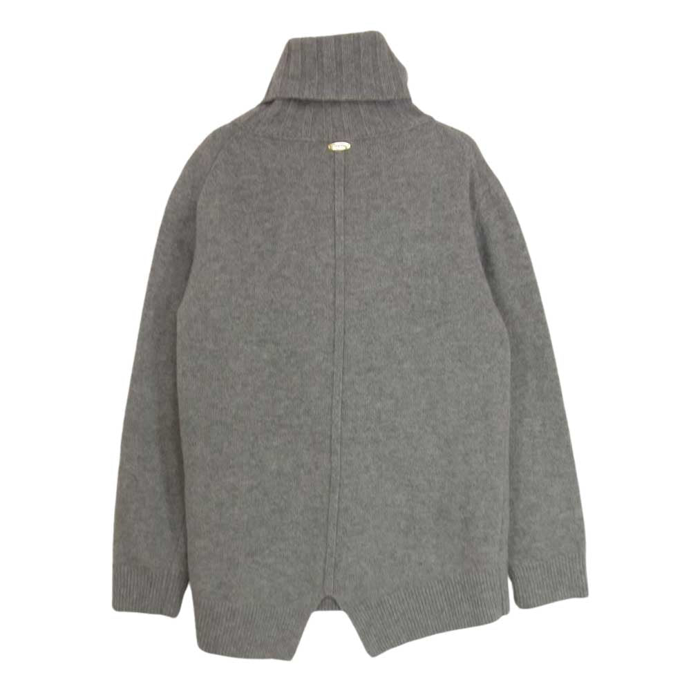 Deuxieme Classe ドゥーズィエムクラス 16-080-500-4181-3-0 ウール カシミア タートル サイドスリット セーター ニット グレー系 サイズ表記無【中古】