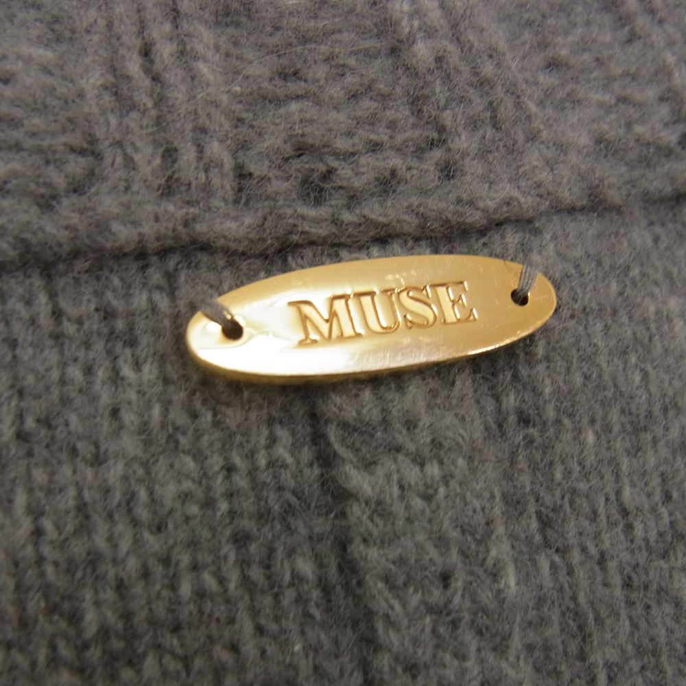 Deuxieme Classe ドゥーズィエムクラス 16-080-500-4181-3-0 ウール カシミア タートル サイドスリット セーター ニット グレー系 サイズ表記無【中古】