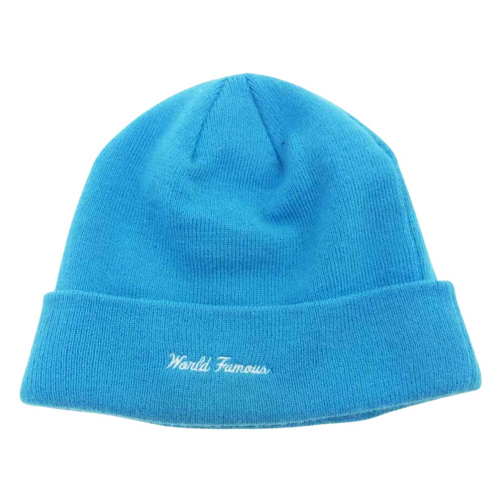 Supreme シュプリーム 18FW New Era Box Logo Beanie ニット キャップ ビーニー  ライトブルー系【中古】