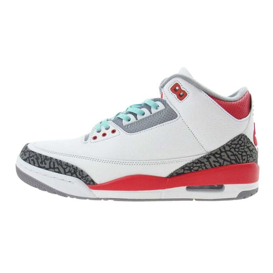 NIKE AIR JORDAN ナイキ ジョーダン DN3707-160 AIR JORDAN 3 RETRO OG FIRE RED エアジョーダン 3 レトロ OG ファイアレッド スニーカー  マルチカラー系 29.0ｃｍ【中古】