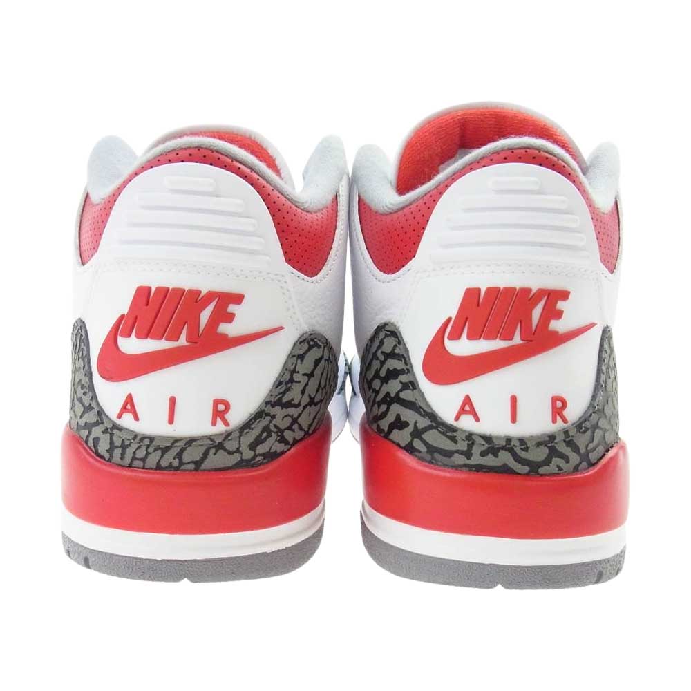 NIKE AIR JORDAN ナイキ ジョーダン DN3707-160 AIR JORDAN 3 RETRO OG FIRE RED エアジョーダン 3 レトロ OG ファイアレッド スニーカー  マルチカラー系 29.0ｃｍ【中古】