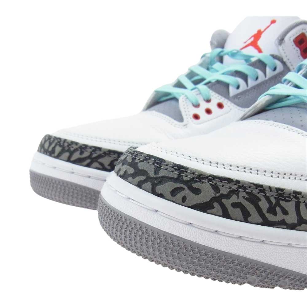 NIKE AIR JORDAN ナイキ ジョーダン DN3707-160 AIR JORDAN 3 RETRO OG FIRE RED エアジョーダン 3 レトロ OG ファイアレッド スニーカー  マルチカラー系 29.0ｃｍ【中古】