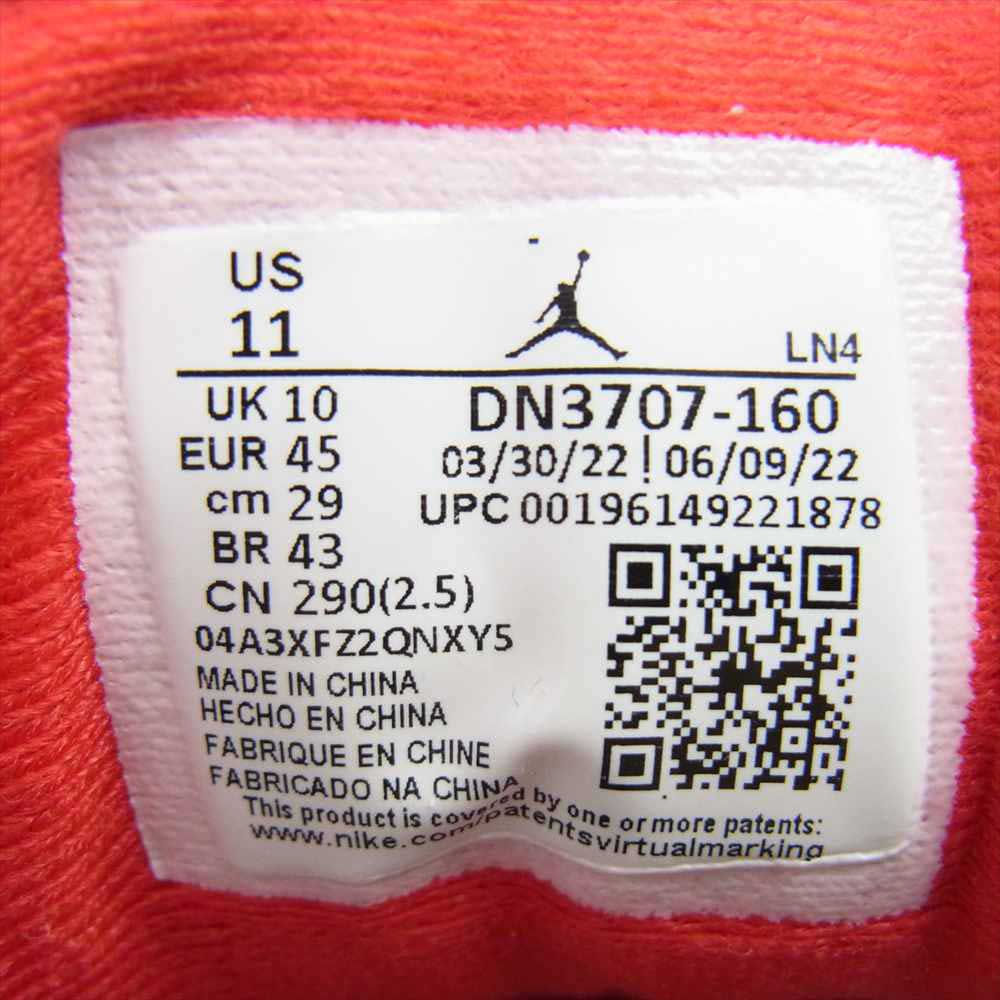 NIKE AIR JORDAN ナイキ ジョーダン DN3707-160 AIR JORDAN 3 RETRO OG FIRE RED エアジョーダン 3 レトロ OG ファイアレッド スニーカー  マルチカラー系 29.0ｃｍ【中古】