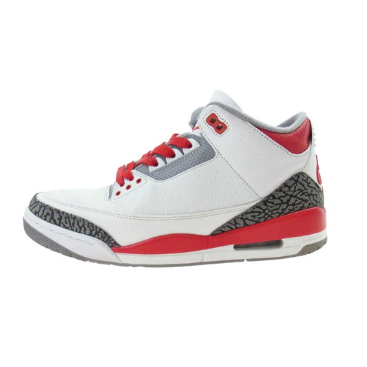 NIKE AIR JORDAN ナイキ ジョーダン DN3707-160 AIR JORDAN 3 RETRO OG FIRE RED エアジョーダン 3 レトロ OG ファイアレッド スニーカー  マルチカラー系 29.0ｃｍ【中古】