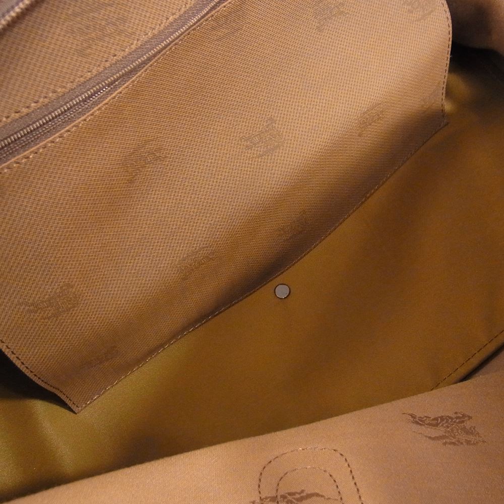 BURBERRY バーバリー シャドウホース ノバチェック ボストン バッグ ブラウン系【中古】