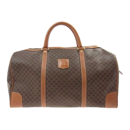CELINE セリーヌ オールド マカダム ボストン バッグ ブラウン系【中古】