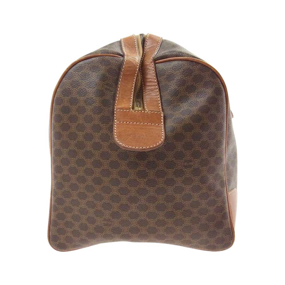 CELINE セリーヌ オールド マカダム ボストン バッグ ブラウン系【中古】