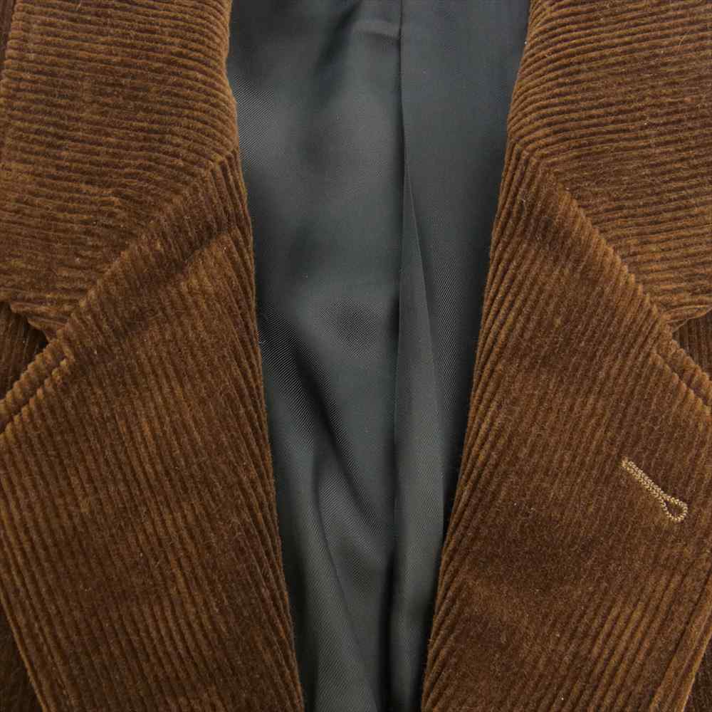 CELINE セリーヌ 19AW 2V441032D コーデュロイ 2B ブレザー テーラード ジャケット ブラウン系【美品】【中古】