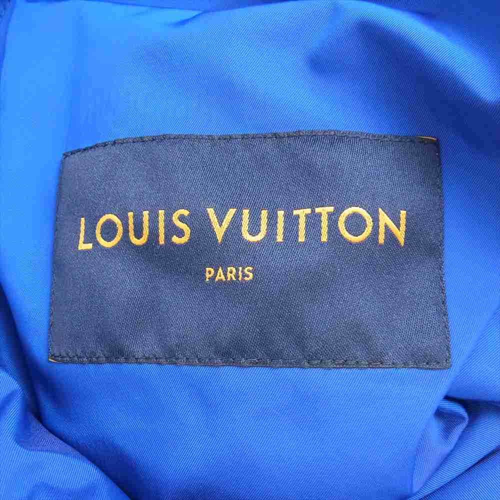 LOUIS VUITTON ルイ・ヴィトン HIB08WRSL 襟ボア ミリタリー フライト ジャケット グレー系 52【美品】【中古】