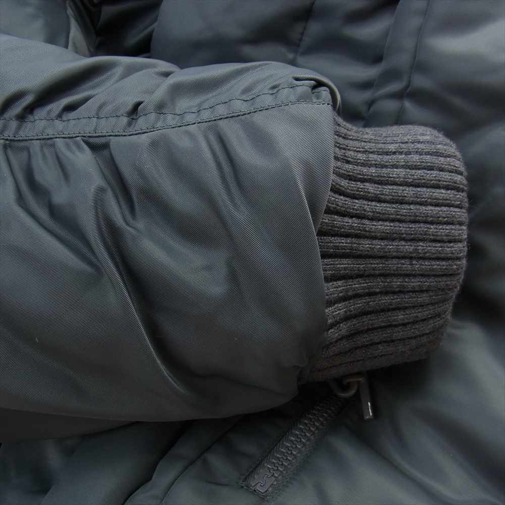 LOUIS VUITTON ルイ・ヴィトン HIB08WRSL 襟ボア ミリタリー フライト ジャケット グレー系 52【美品】【中古】