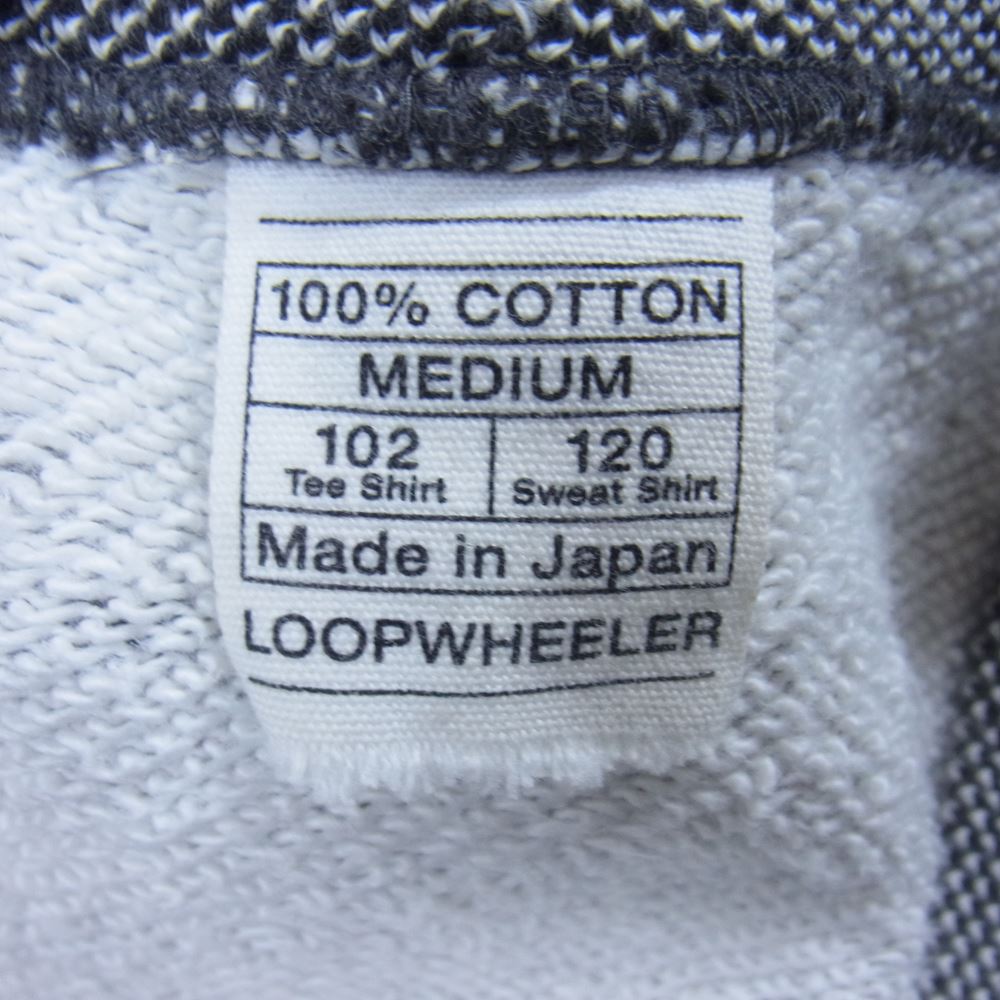 LOOPWHEELER ループウィラー ゴマシオ 吊り 裏毛 カーディガン グレー