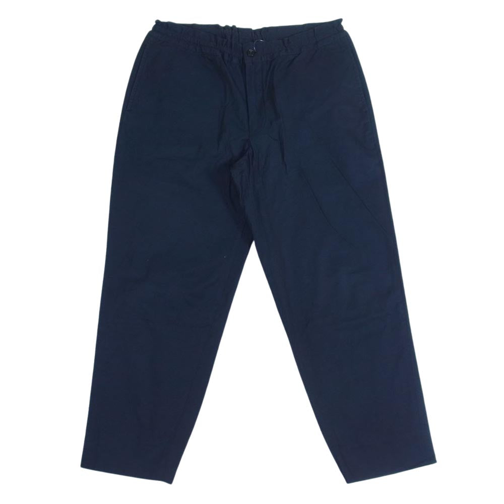 COMME des GARCONS HOMME DEUX コムデギャルソンオムドゥ  DQ-P077 AD2017 ウエストゴム ワイドテーパード イージー パンツ  ネイビー系 M【中古】