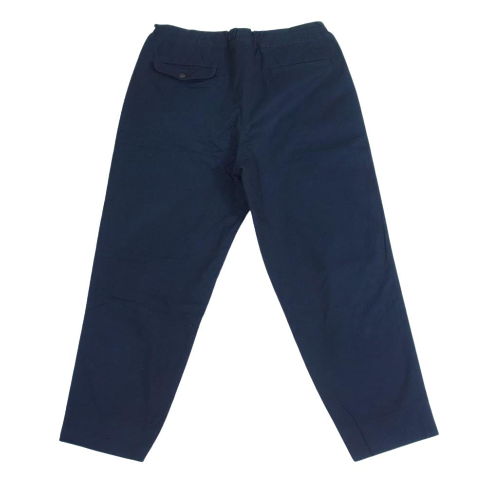 COMME des GARCONS HOMME DEUX コムデギャルソンオムドゥ  DQ-P077 AD2017 ウエストゴム ワイドテーパード イージー パンツ  ネイビー系 M【中古】