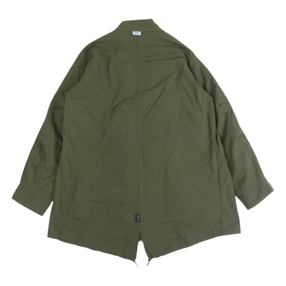 DESCENDANT ディセンダント CRIKET NYCO JACKET フィッシュテール ジャケット カーキ系 2【中古】