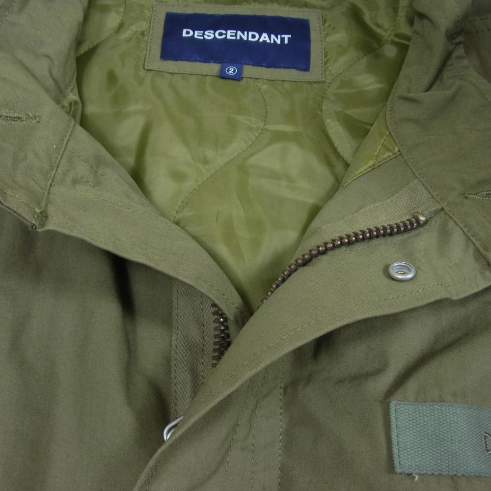 DESCENDANT ディセンダント CRIKET NYCO JACKET フィッシュテール ジャケット カーキ系 2【中古】